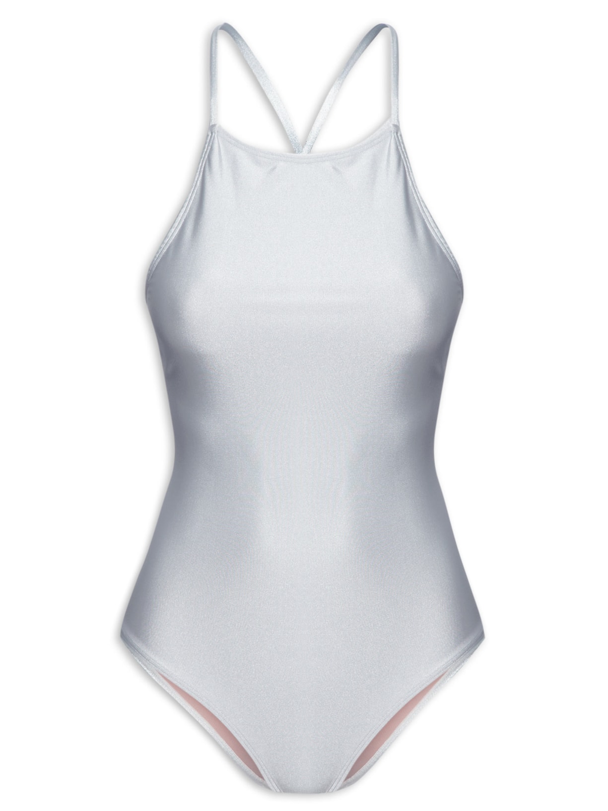 Maiô Com Decote Costas - Cinza