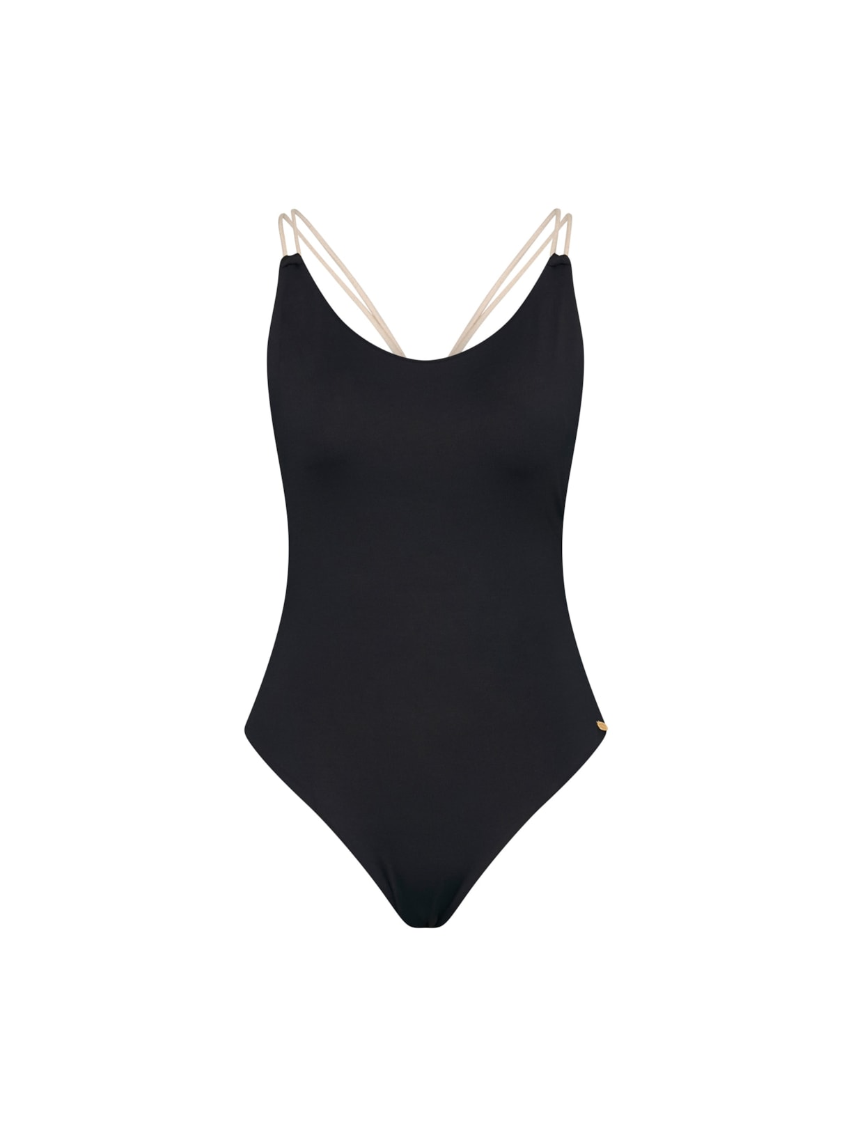 maiô com detalhe em corda cordel preto Suntime