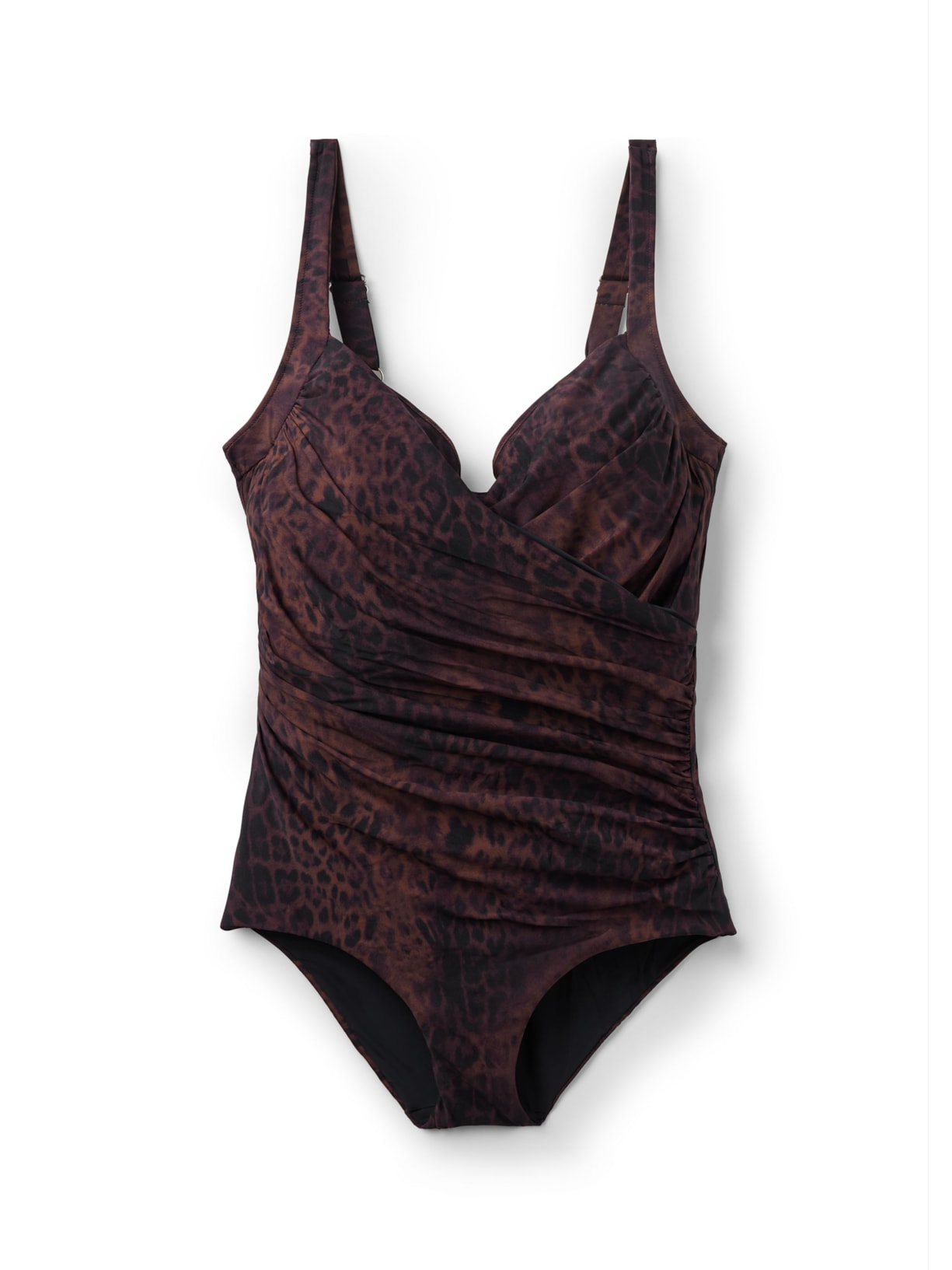 Maiô Com Efeito Modelador Dark Animalier - Marrom