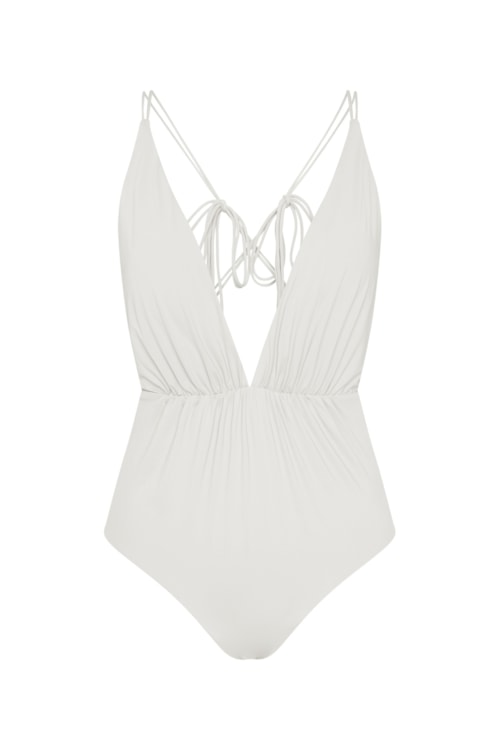maiô com lacinhos bio artemis off white