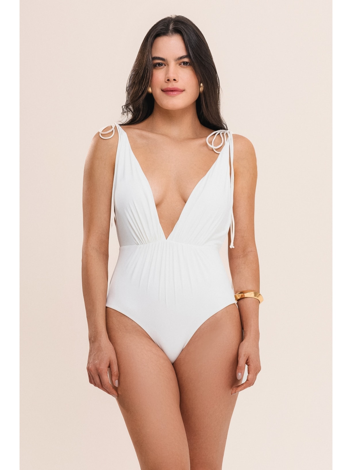 maiô com lacinhos bio artemis off white Suntime