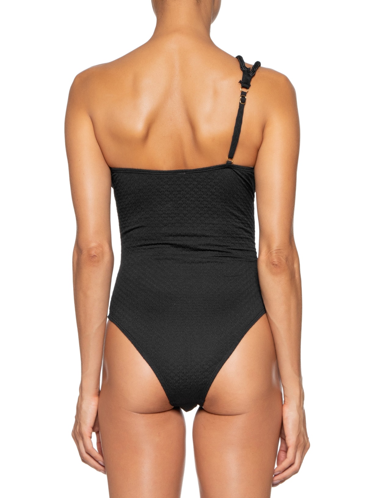 Maiô Com Recortes Assimétricos Preto Mktbeach