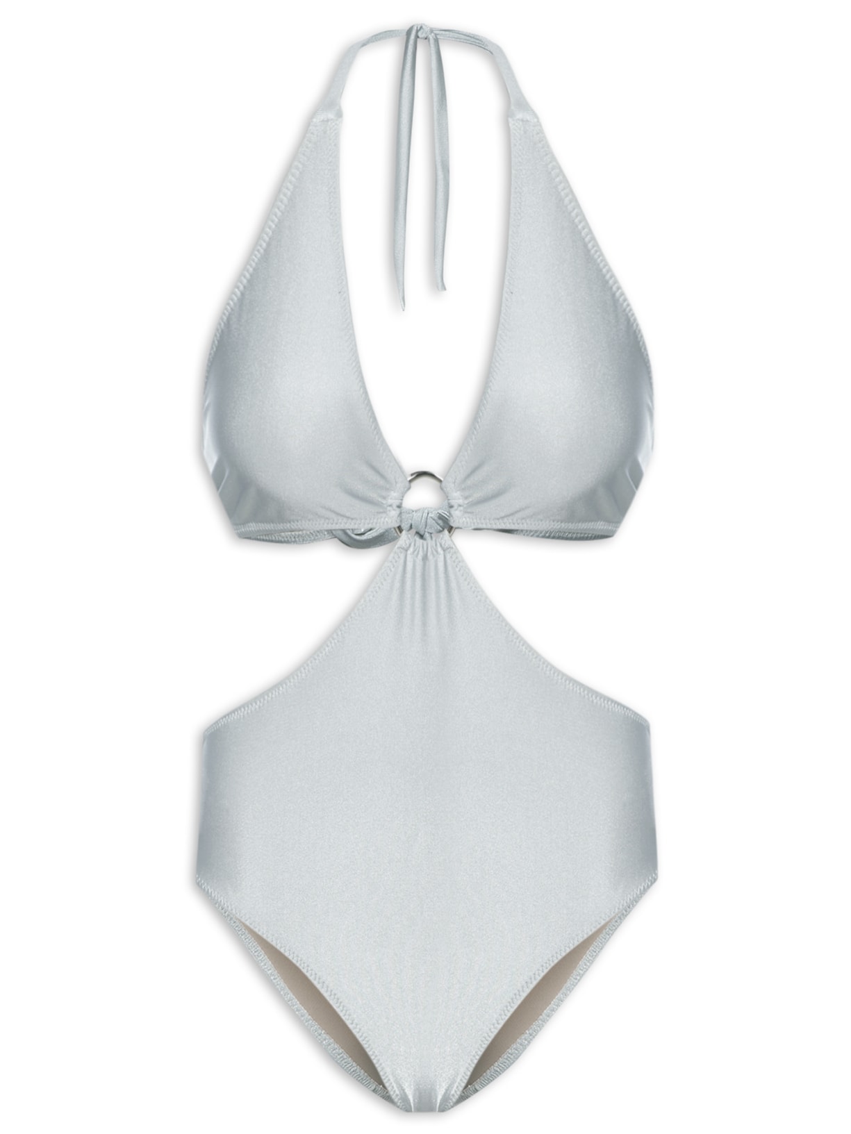 Maiô Com Recortes - Cinza