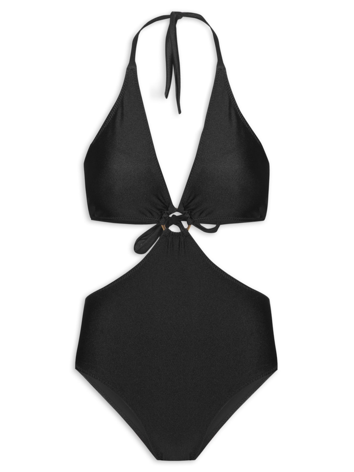 Maiô Com Recortes - Preto