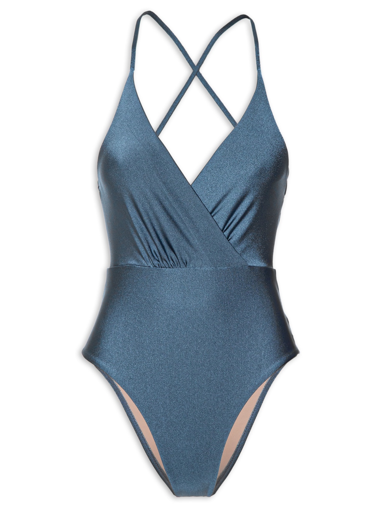 Maiô Com Transpasse Nas Costas - Azul