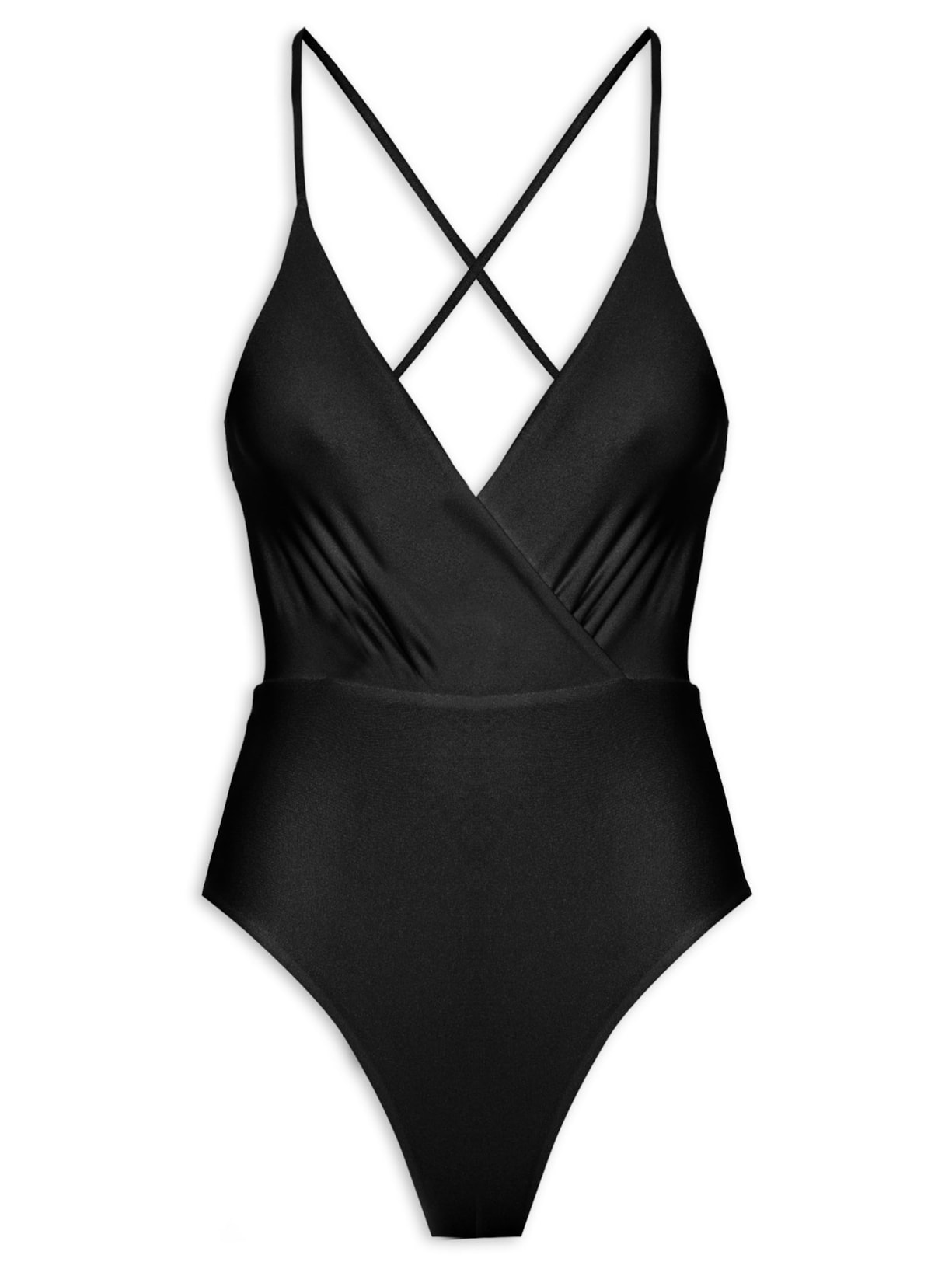 Maiô Com Transpasse Nas Costas - Preto