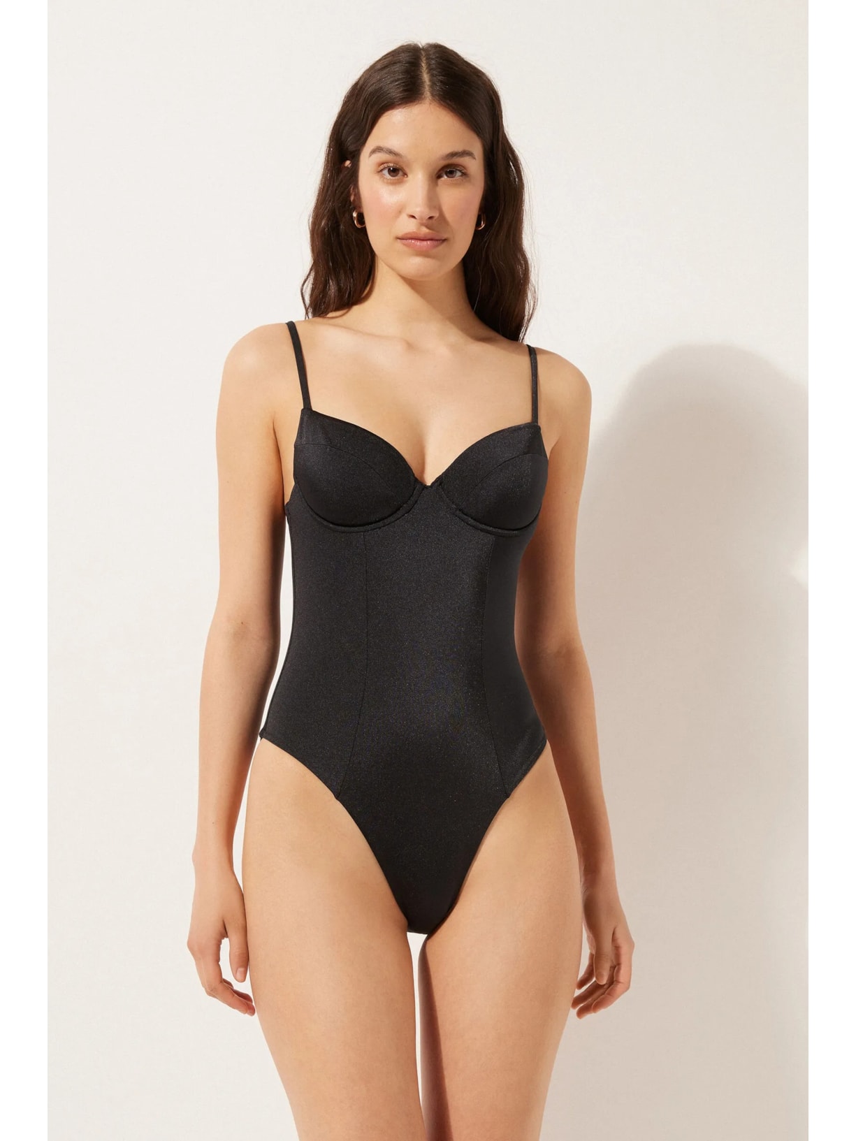 Maiô Corset Charm Preto Calzedonia