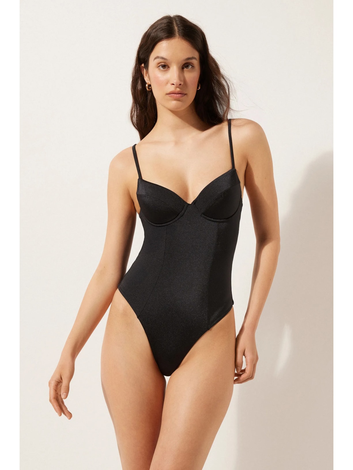 Maiô Corset Charm Preto Calzedonia