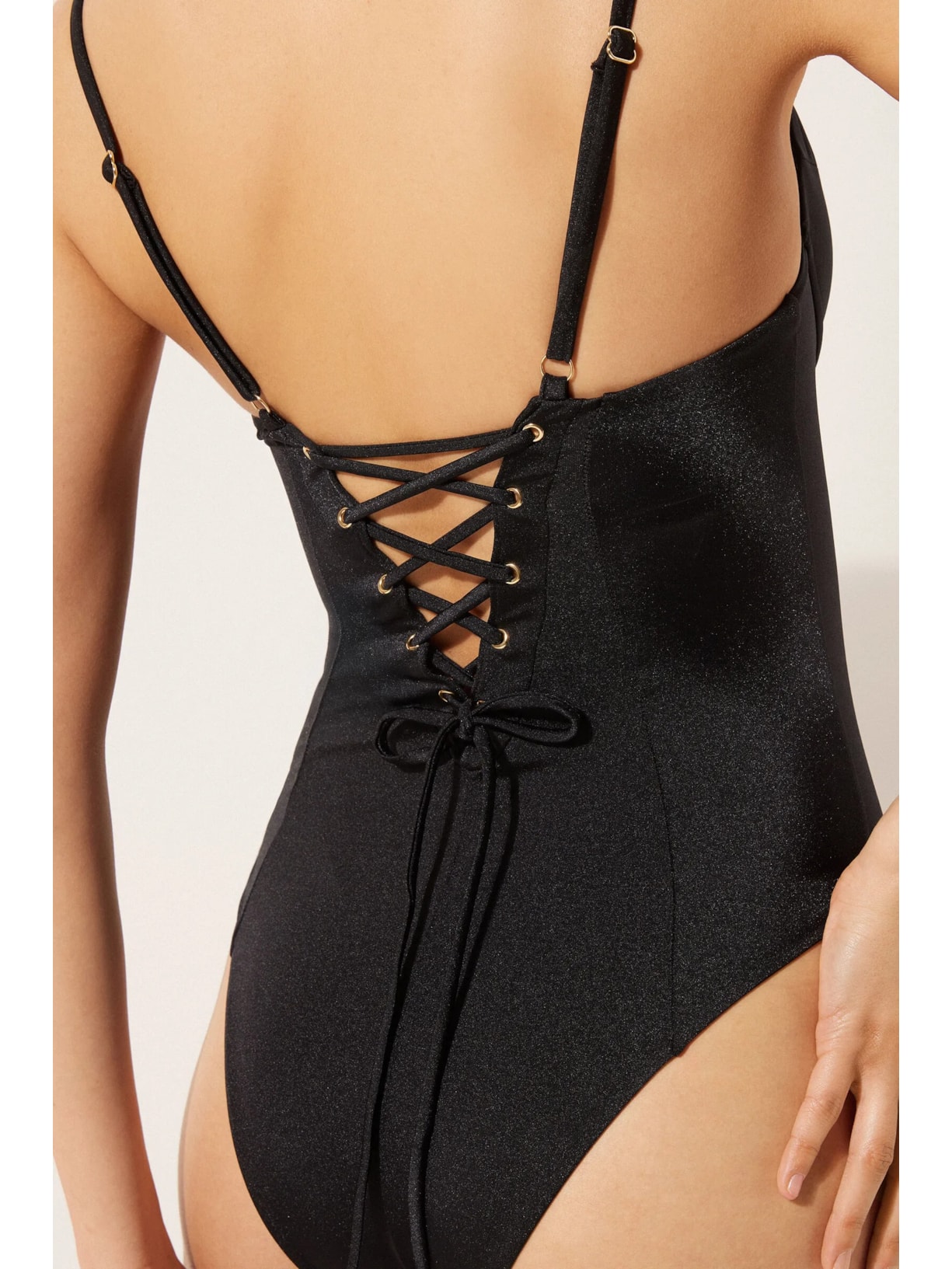 Maiô Corset Charm Preto Calzedonia
