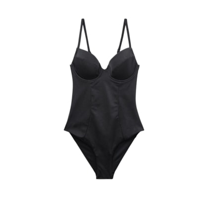 Maiô Corset Charm - Preto