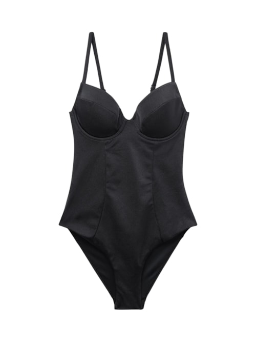 Maiô Corset Charm - Preto