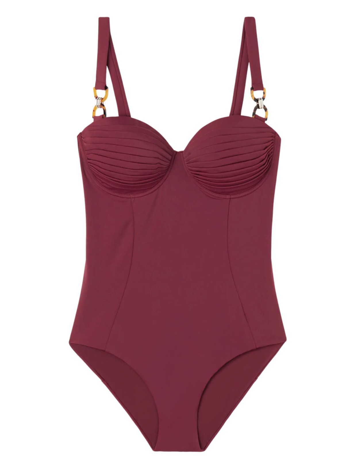 Maiô Corset Look Bordô Calzedonia