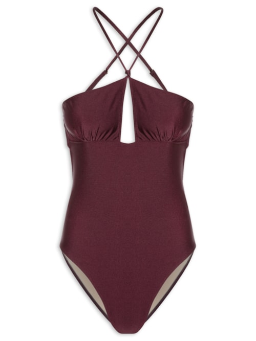 Maiô Decote Halter - Vermelho