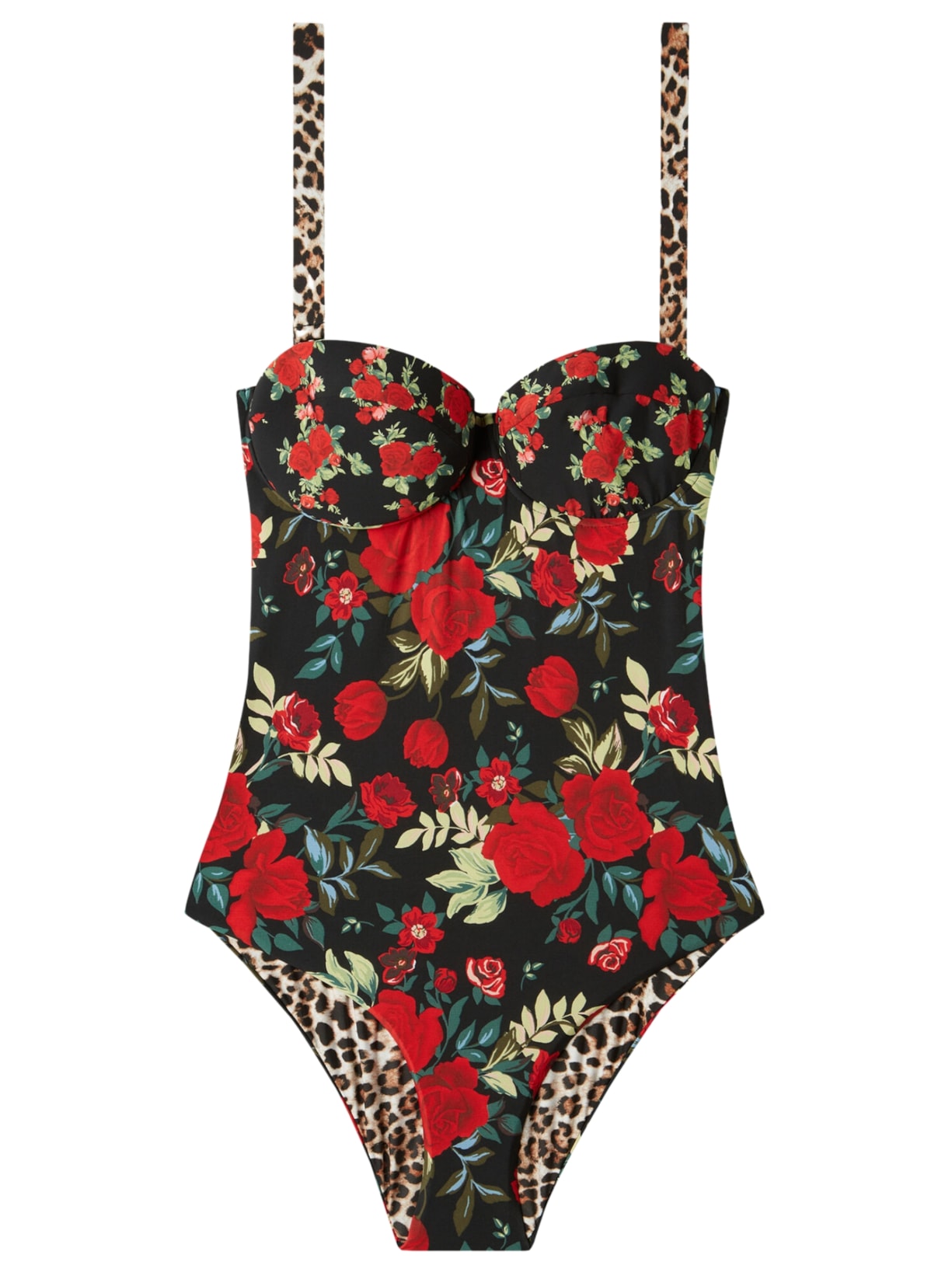 Maiô Dupla Face Almofadado Nizza Preto Calzedonia