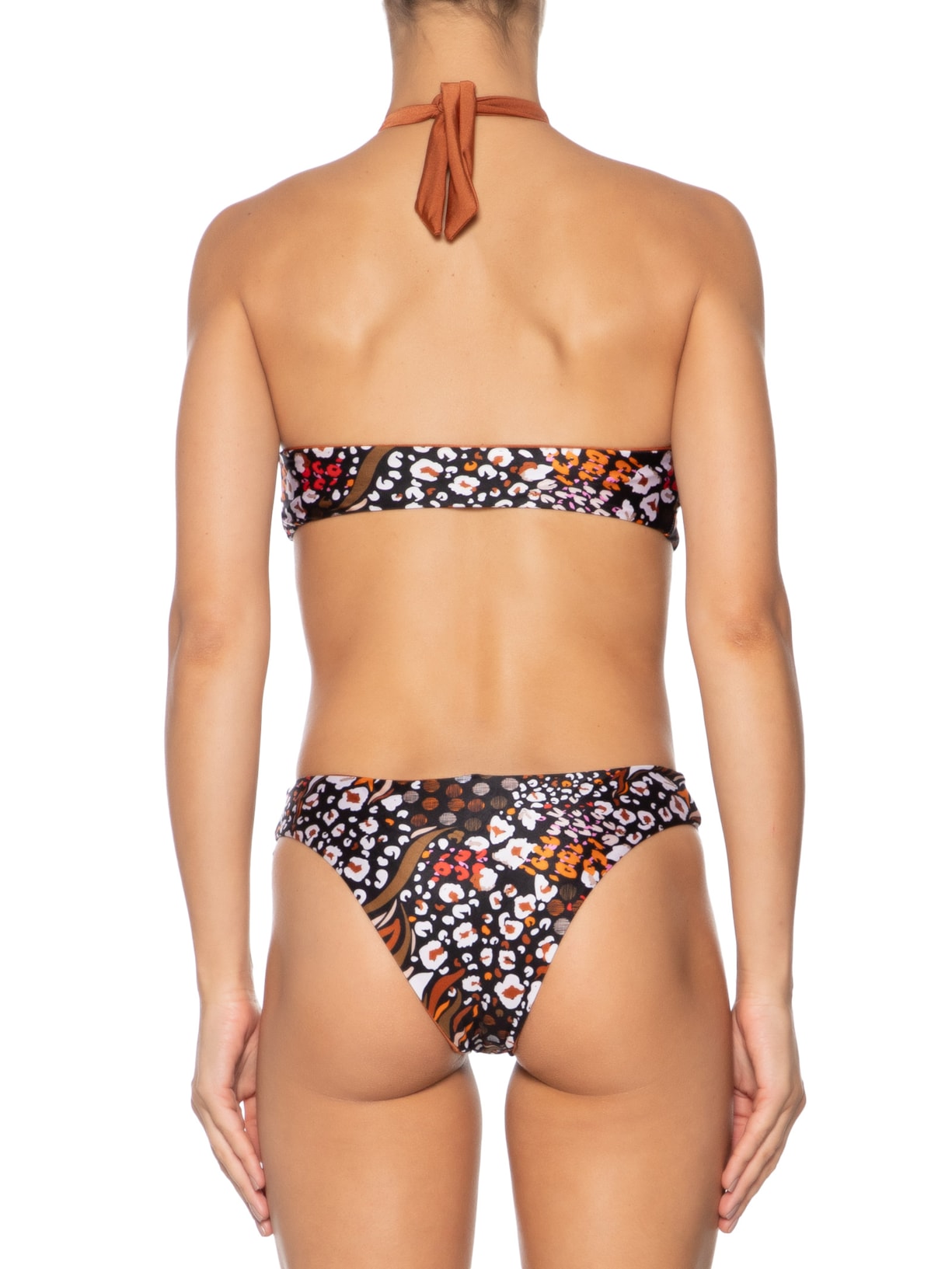 Maiô Dupla Face Com Recortes Marrom Mktbeach