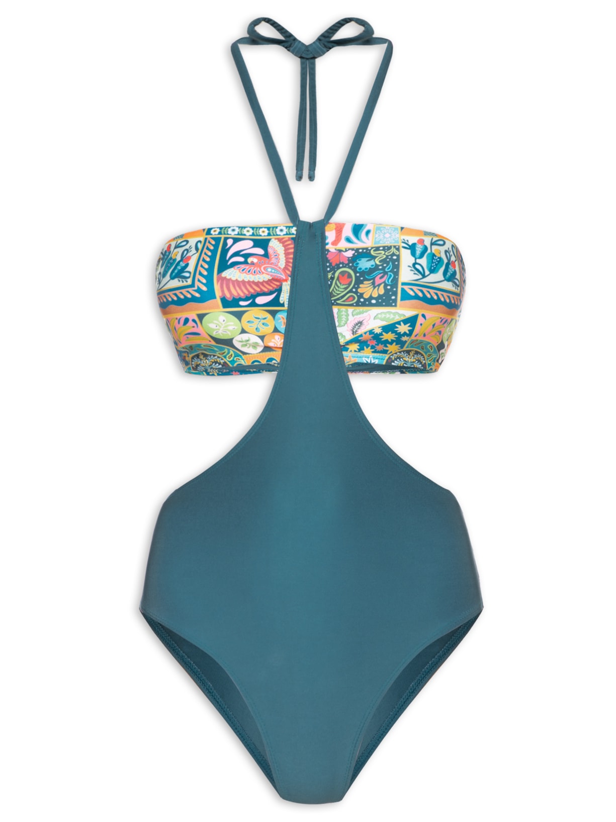 Maiô Engana Mamãe Estampado - Azul