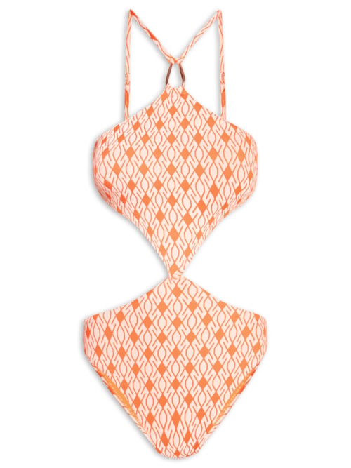 Maiô Engana Mamãe Estampado - Laranja