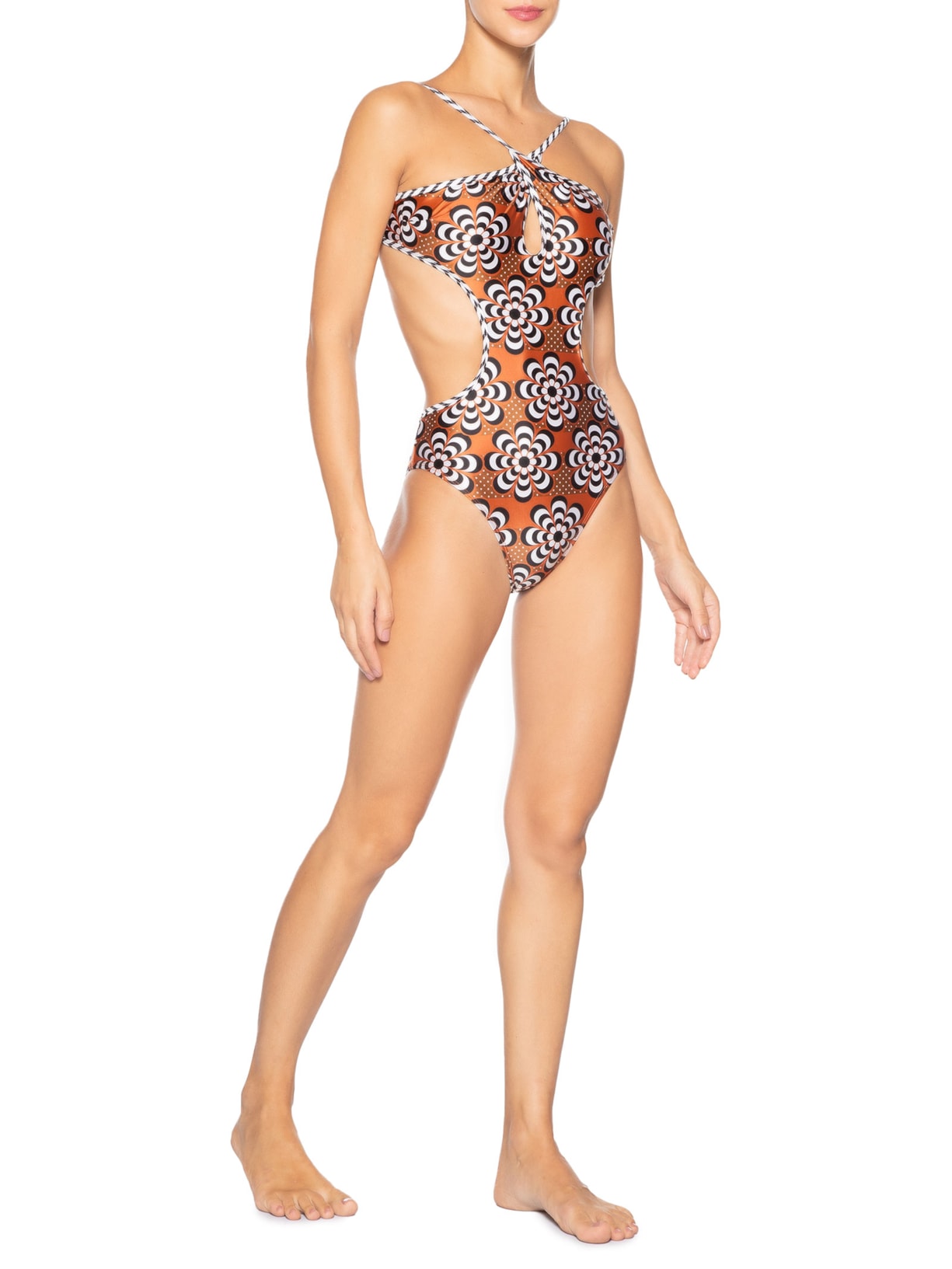 Maiô Engana Mamãe Estampado Marrom Mktbeach