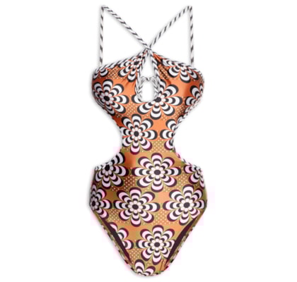 Maiô Engana Mamãe Estampado - Marrom