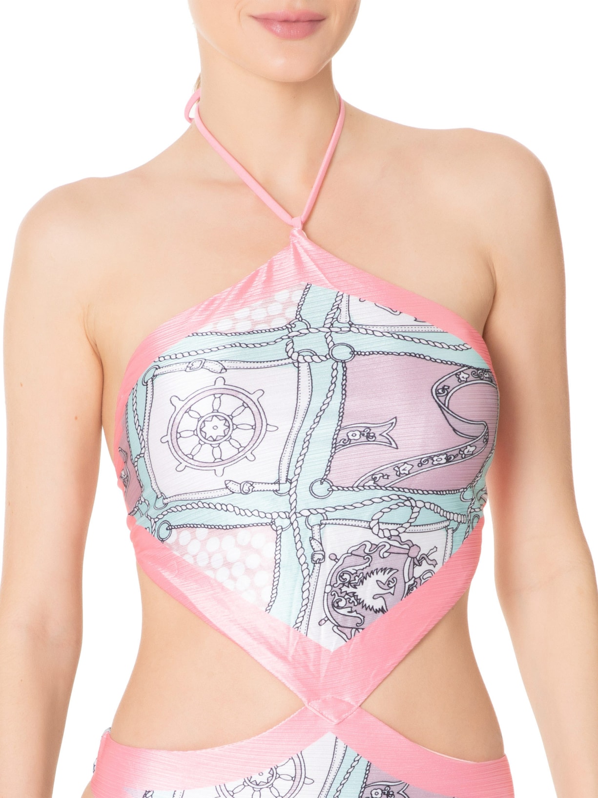 Maiô Engana Mamãe Estampado Rosa  Mktbeach