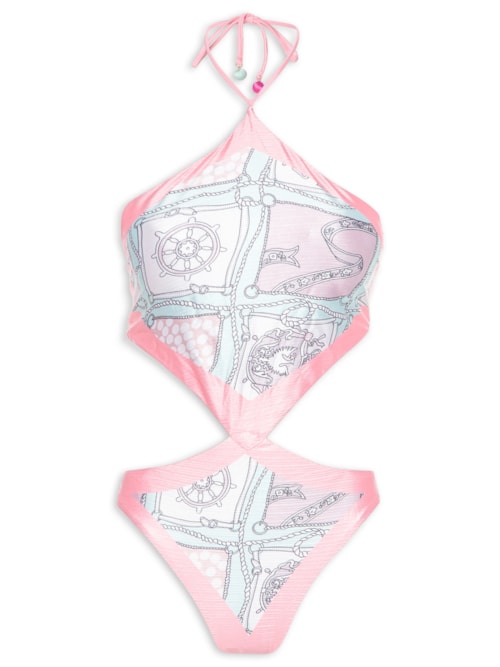 Maiô Engana Mamãe Estampado - Rosa