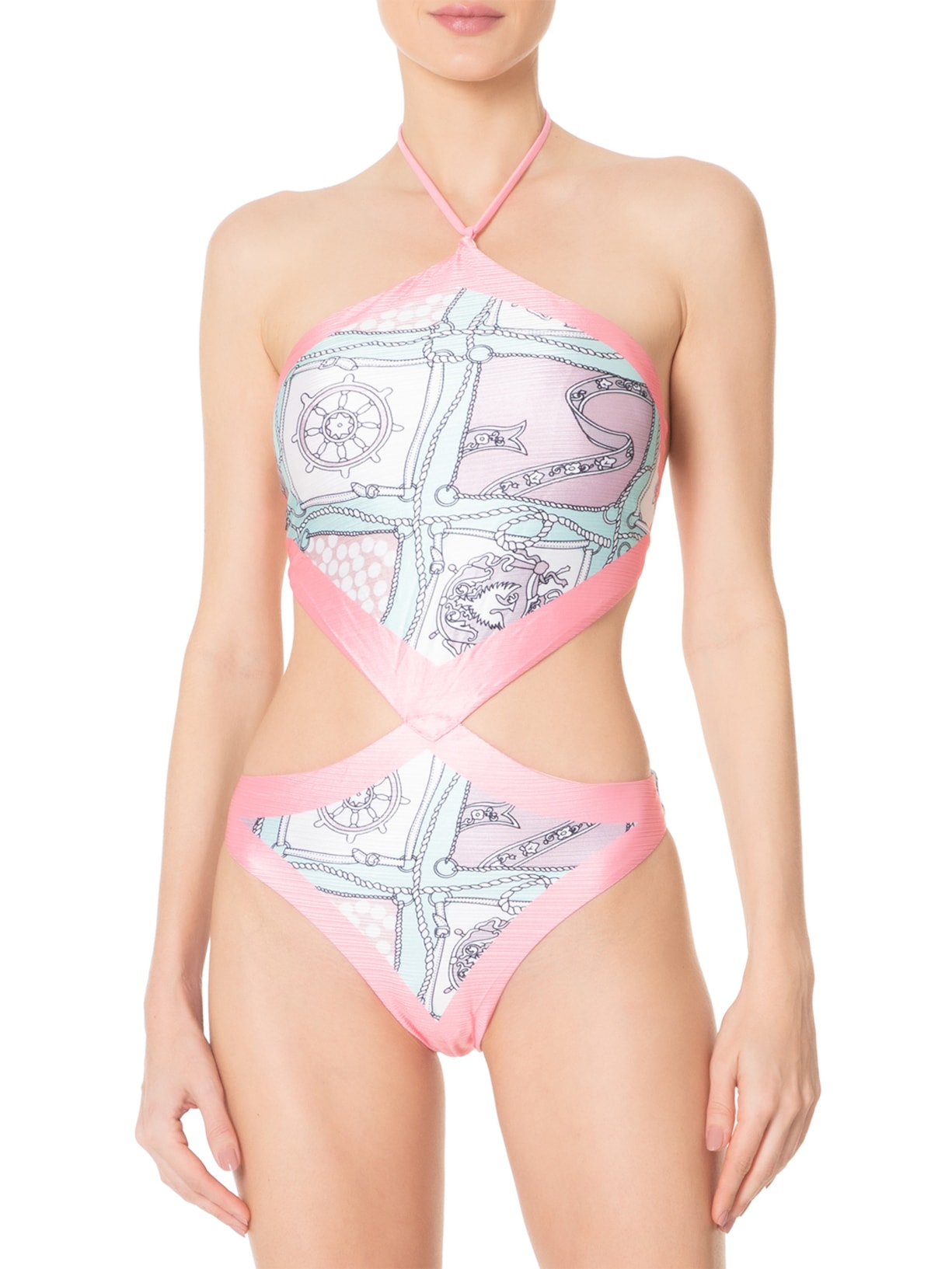 Maiô Engana Mamãe Estampado Rosa  Mktbeach