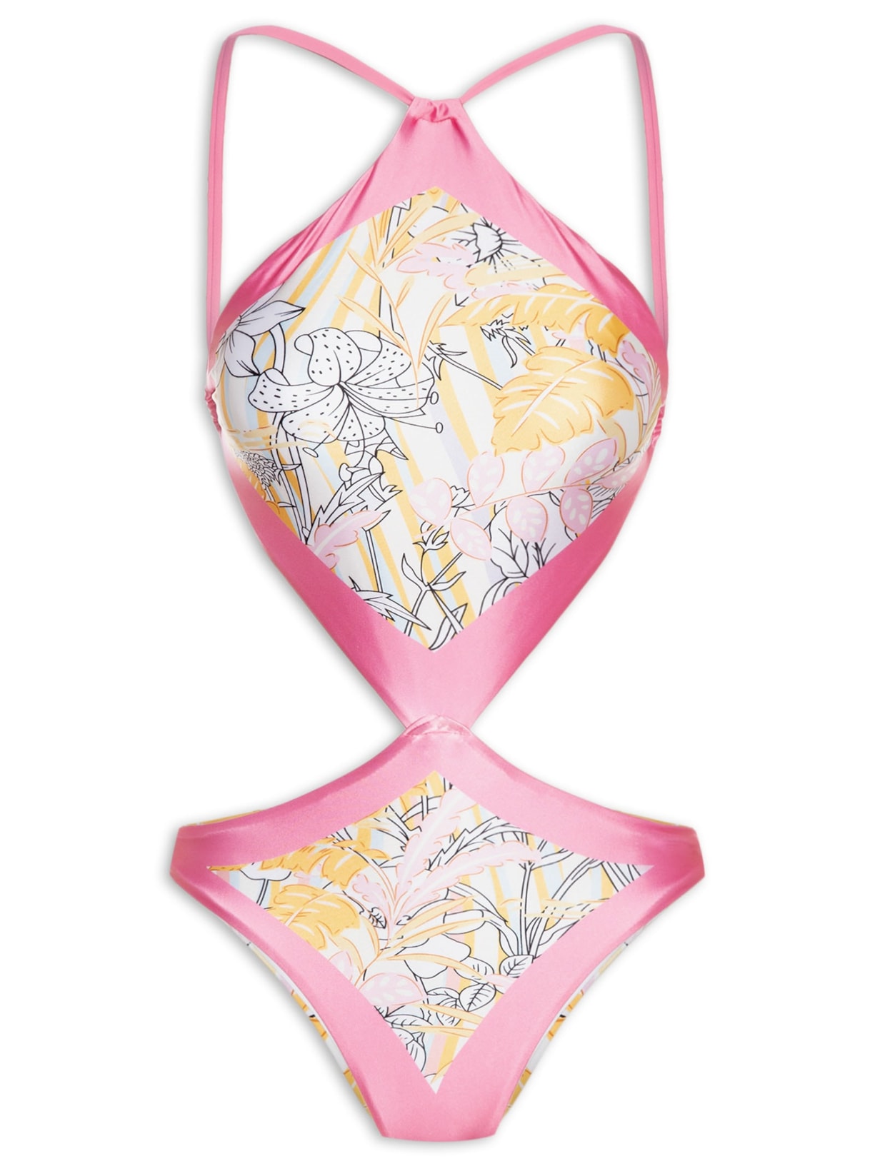 Maiô Engana Mamãe Estampado Rosa Mktbeach