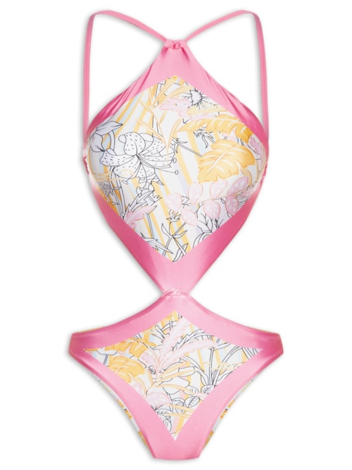 Maiô Engana Mamãe Estampado - Rosa