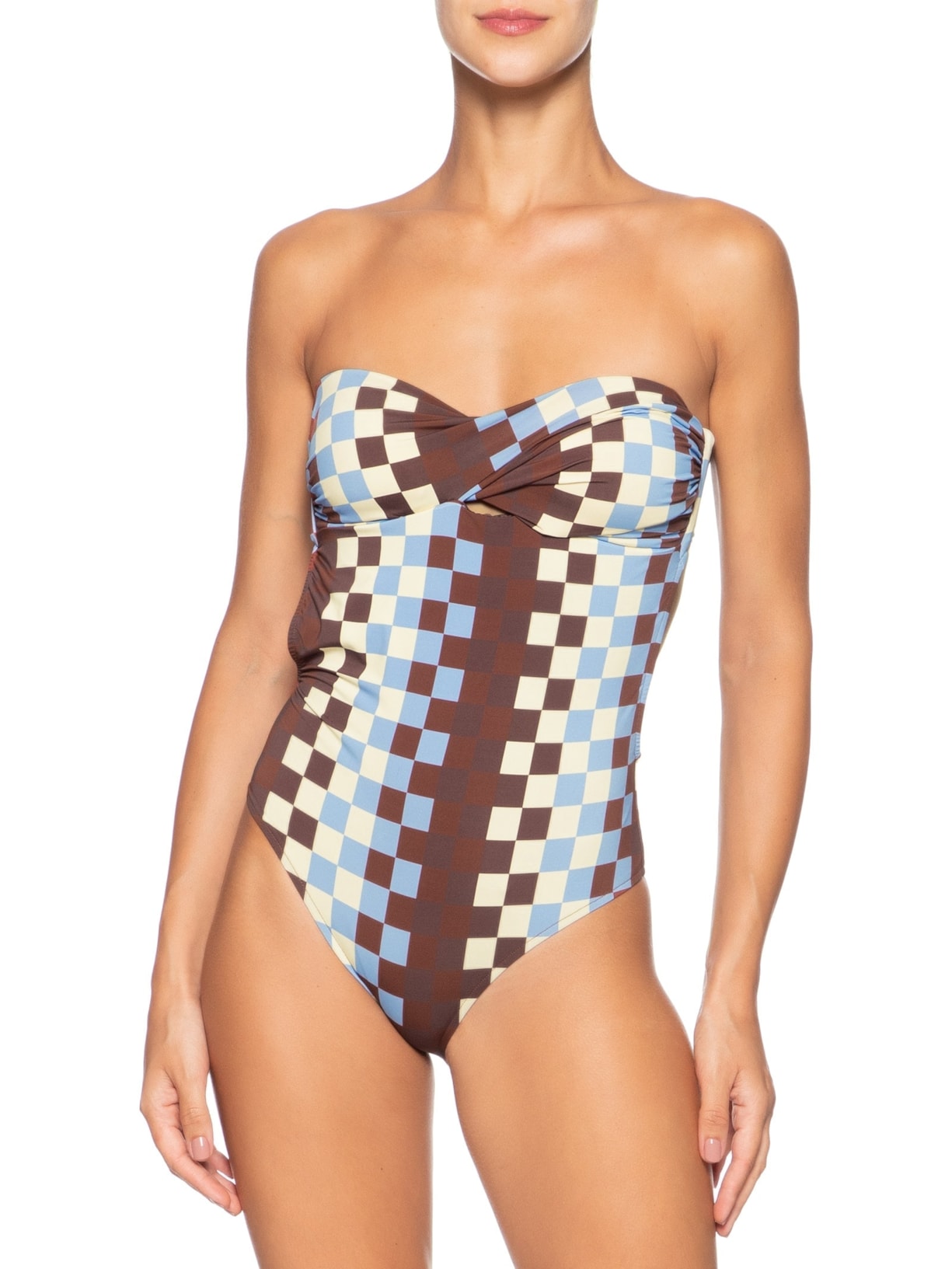 Maiô Estampa Harmonia Marrom Dress To