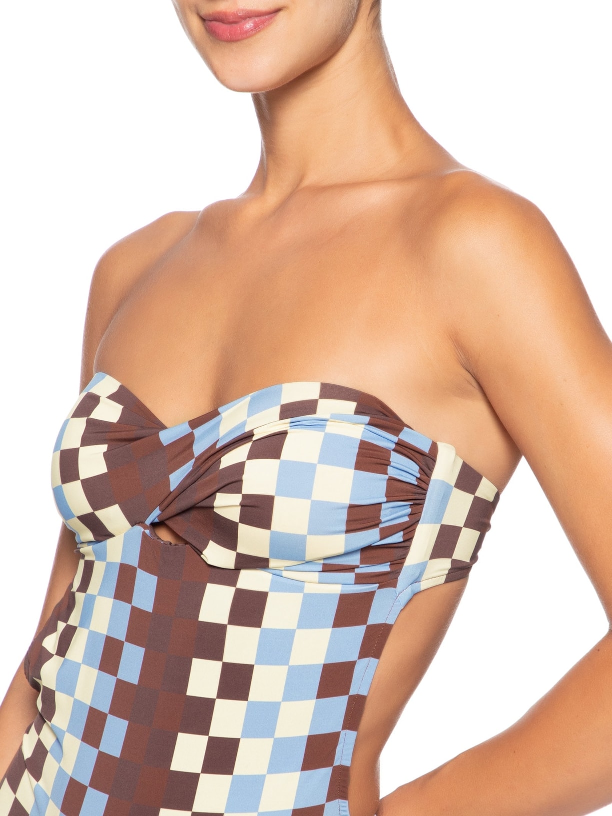 Maiô Estampa Harmonia Marrom Dress To