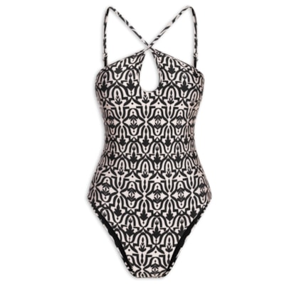 Maiô Estampado - Preto