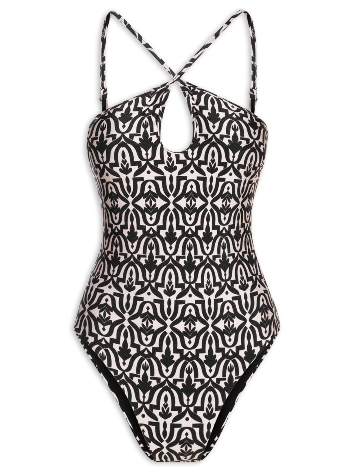 Maiô Estampado - Preto