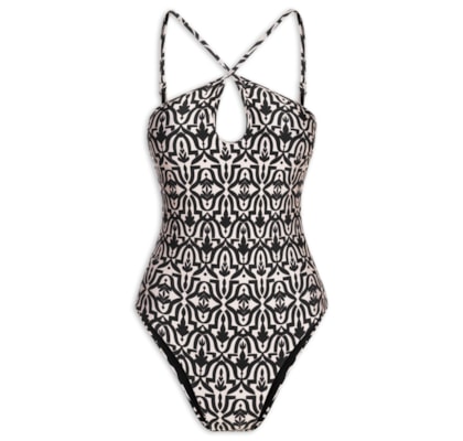 Maiô Estampado - Preto