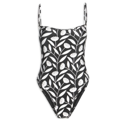 Maiô Estampado - Preto