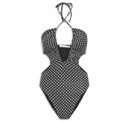 Maiô Feminino Com Decote Profundo - Preto
