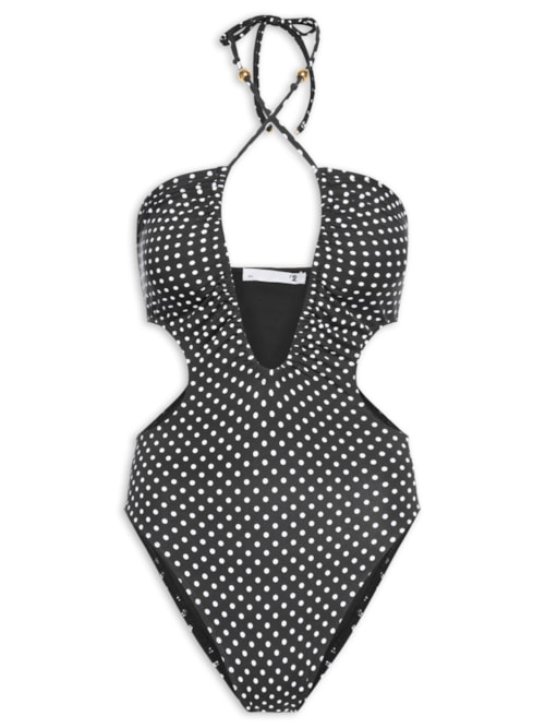 Maiô Feminino Com Decote Profundo - Preto