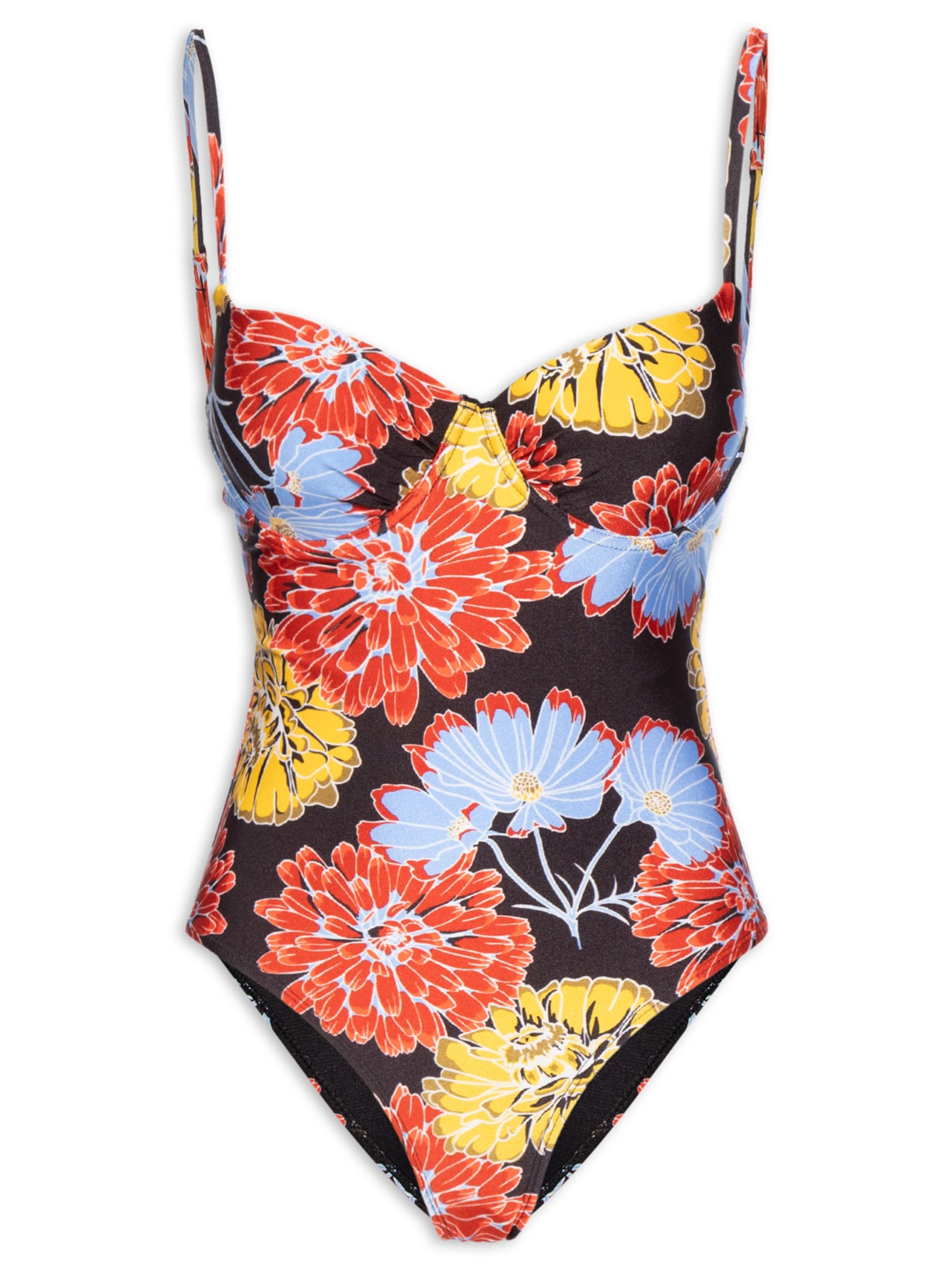 Maiô Feminino Estampado Preto Mktbeach