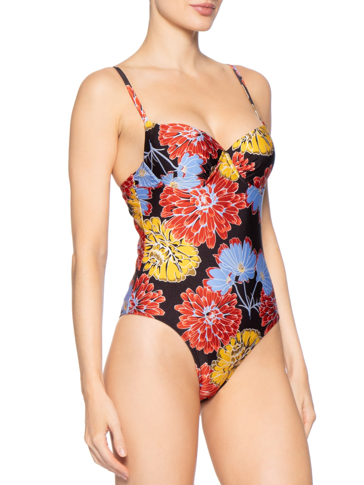 Maiô Feminino Estampado Preto Mktbeach