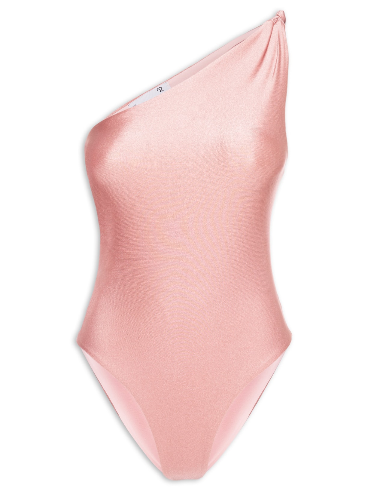 Maiô Feminino Ombro Único Com Nó - Marrom