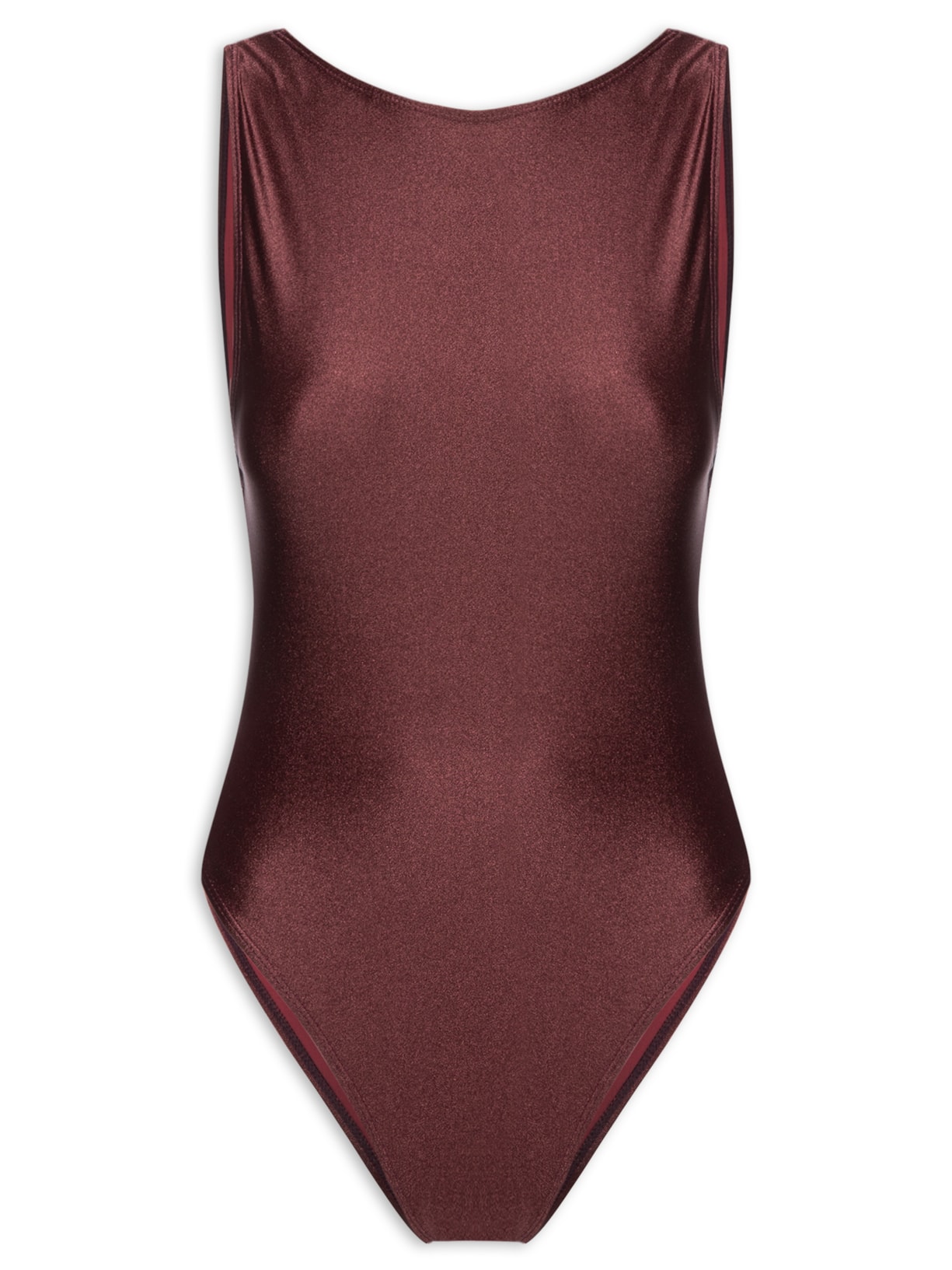 Maiô Feminino Regata Com Decote Costas - Vermelho