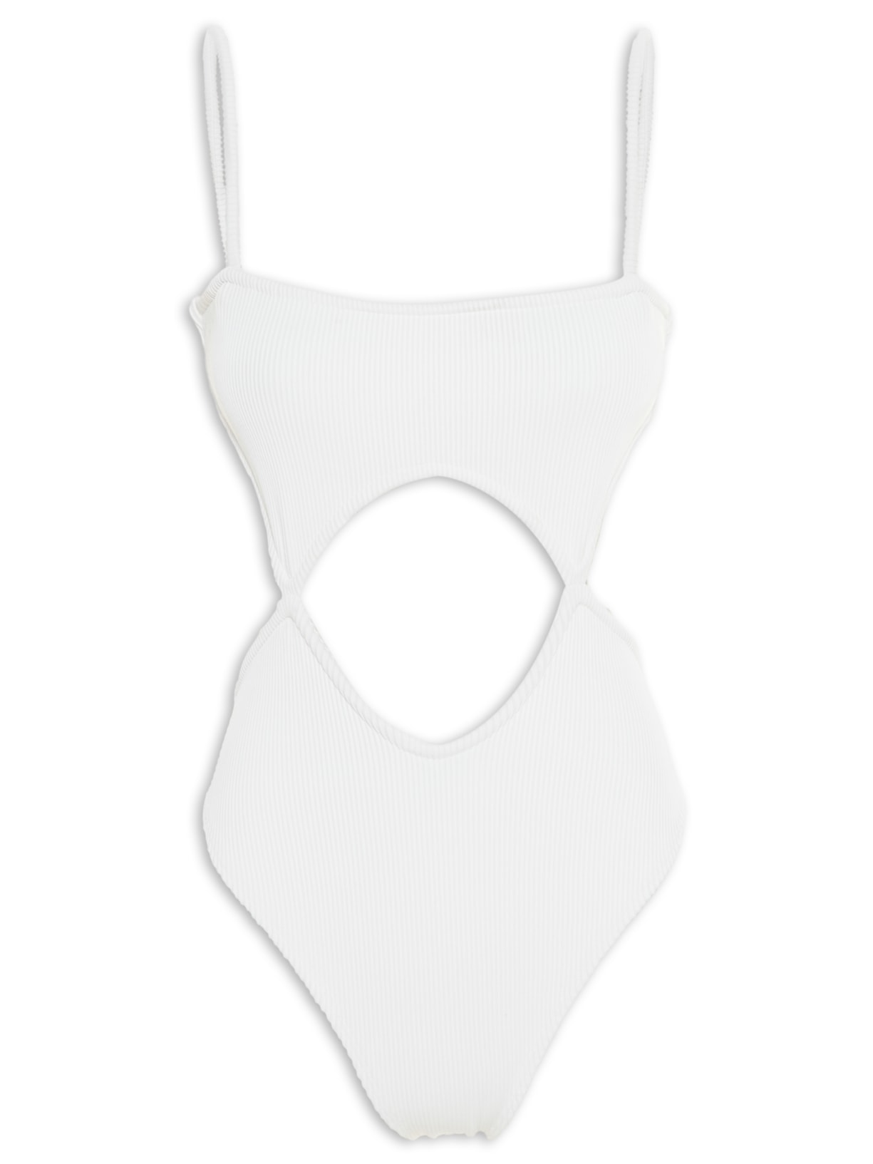 Maiô Fendas Recortes - Branco