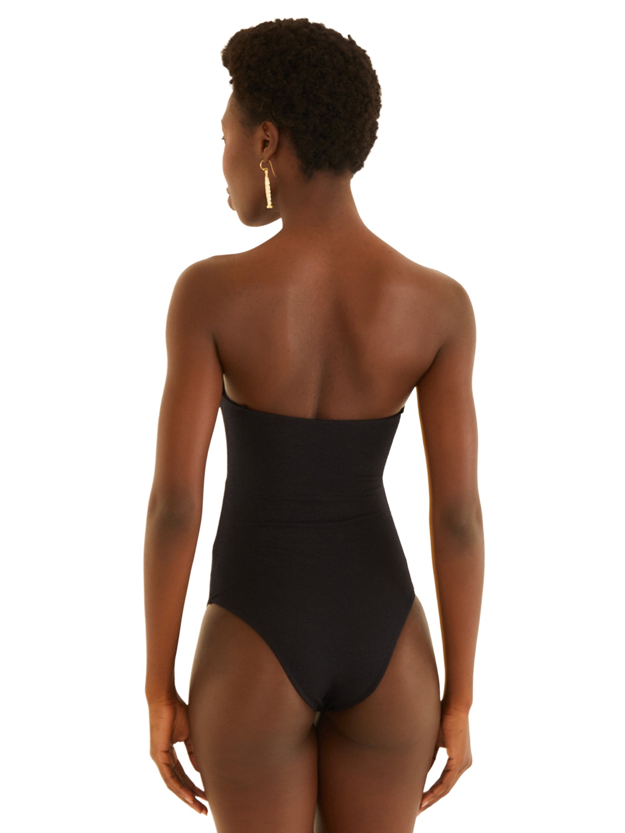 Maiô Fivela Surreal Preto Farm Praia