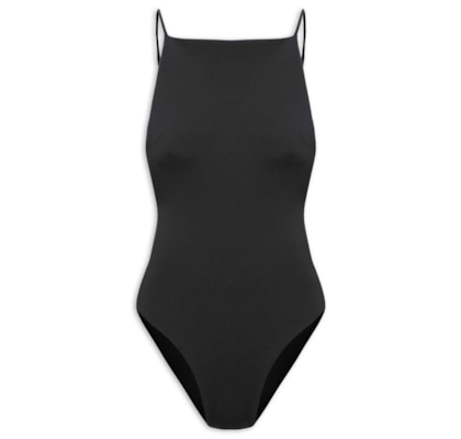 Maiô Folha 3D - Preto