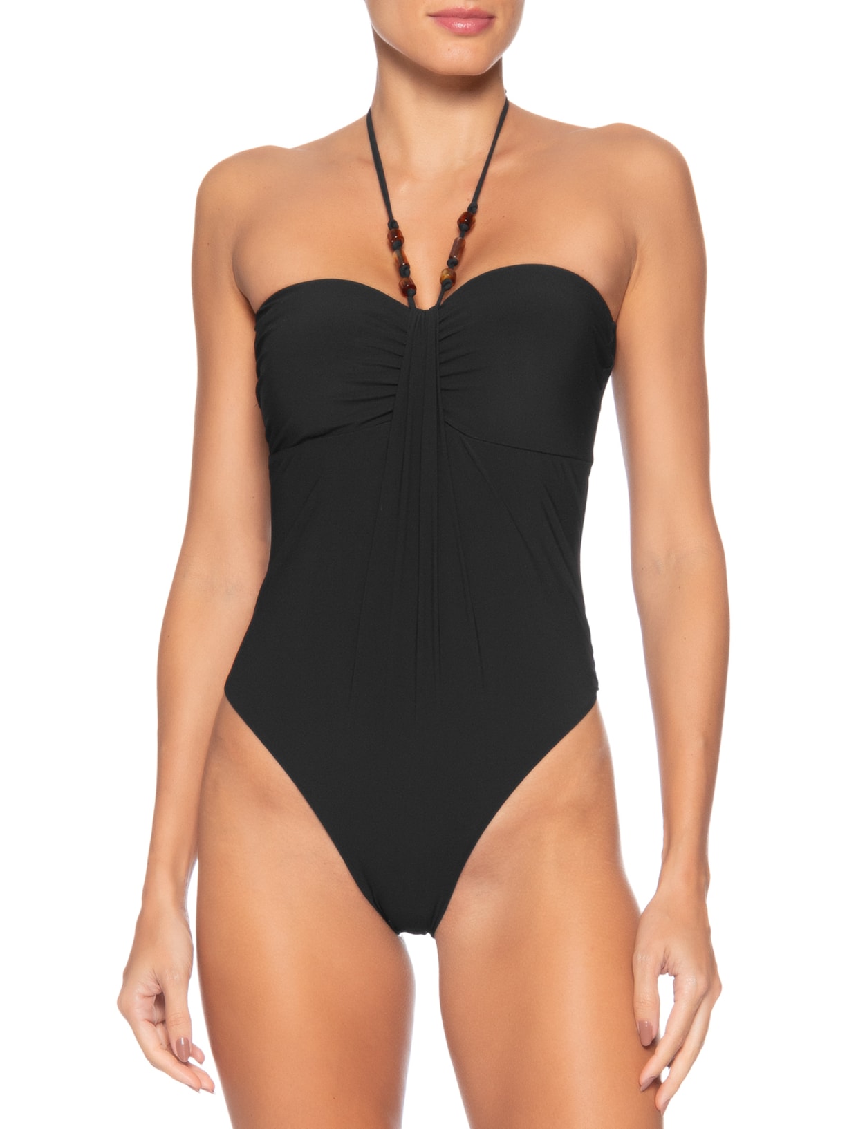 Maiô Frente Única Liso Preto Cia Marítima