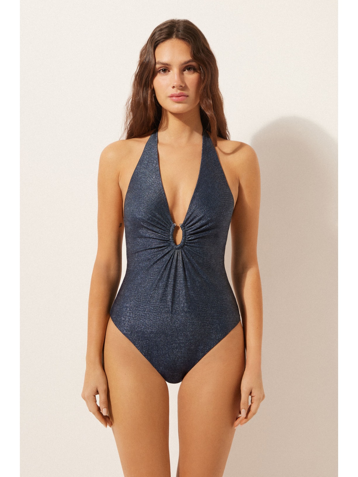 Maiô Glowing Python Azul Calzedonia