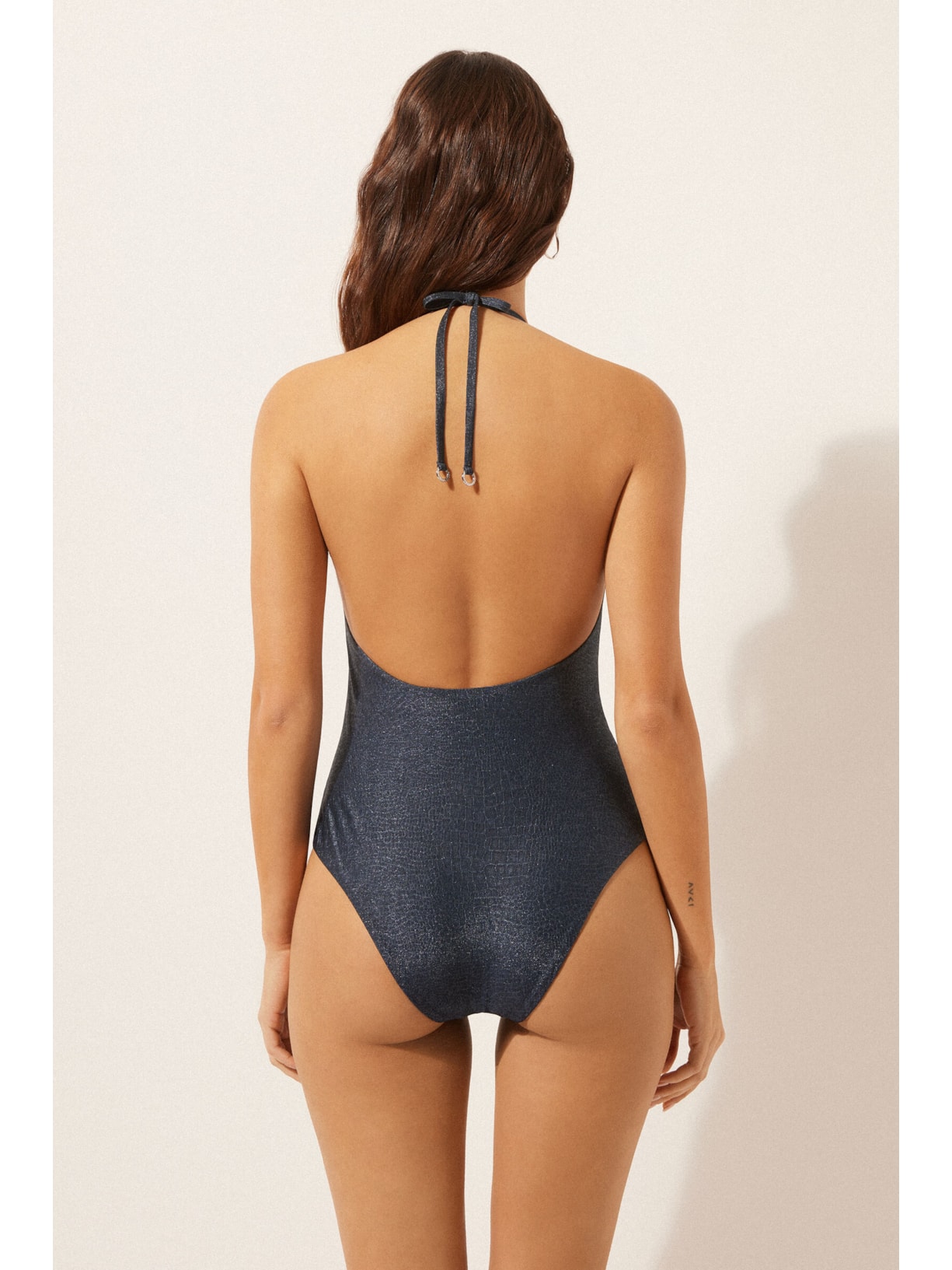 Maiô Glowing Python Azul Calzedonia