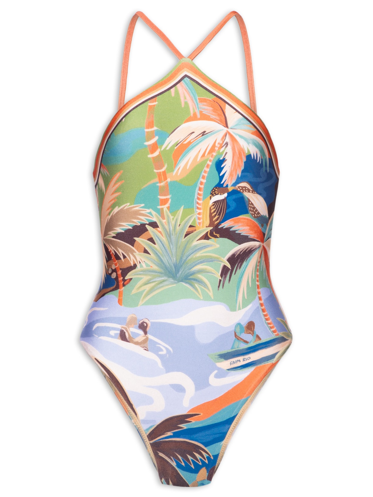 Maiô Lenço Bem Querer Verde Farm Praia