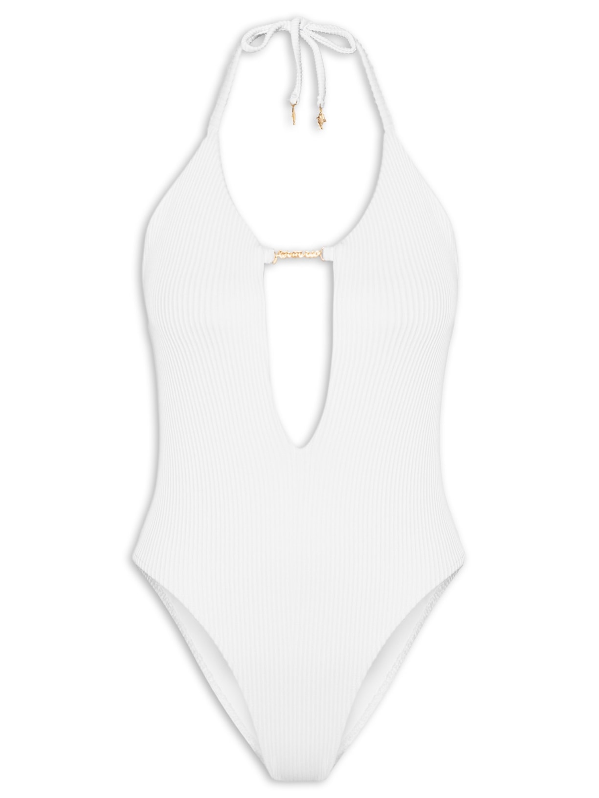 Maiô Liso Decote – Branco Farm Praia