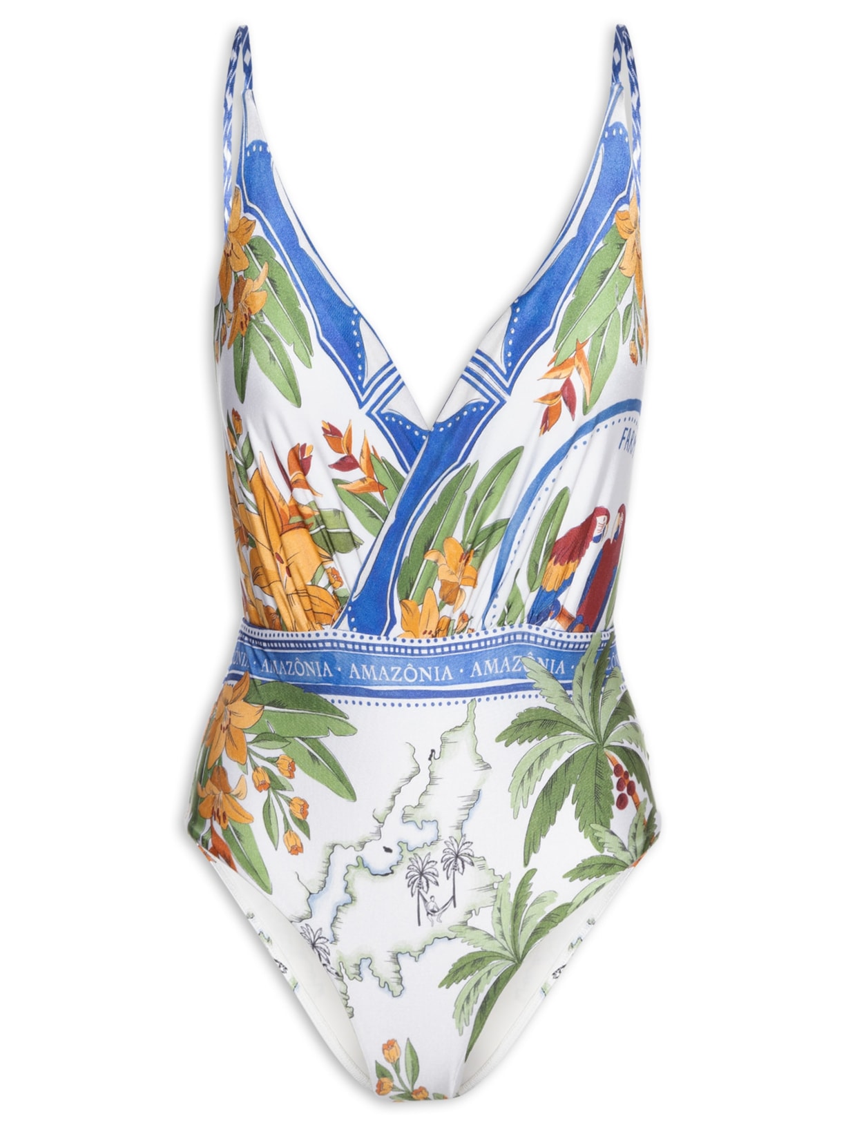 Maiô Localizado Destino Tropical - Azul