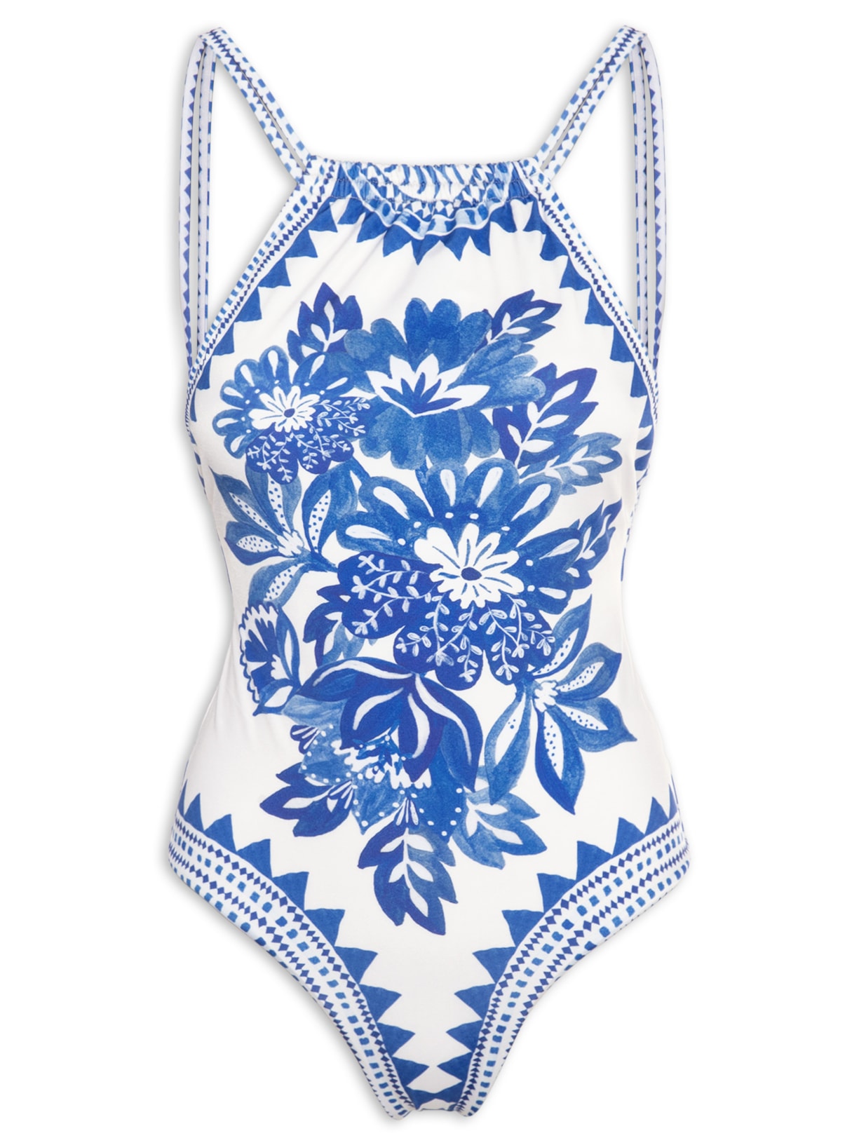 Maiô Localizado Floral Beleza - Branco